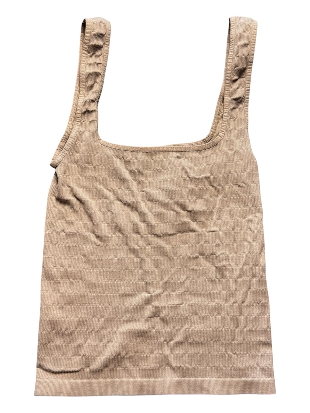 Free People Taupe Ribbed Tank Top Size XS/S - Neutral Tank